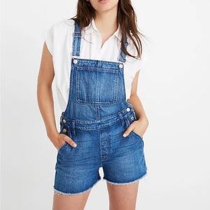 Madewell Denim Shorts Overalls